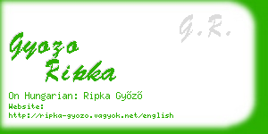 gyozo ripka business card